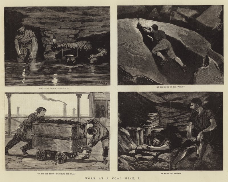 Lavoro in una miniera di carbone, I da Joseph Nash