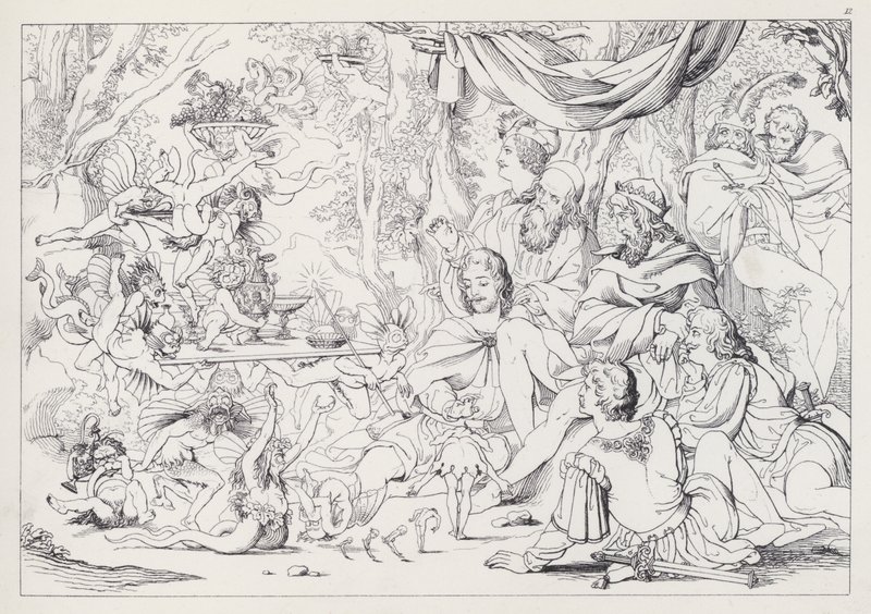 La Tempesta di Shakespeare, Musica Solenne e Strana da Joseph Noel after Paton