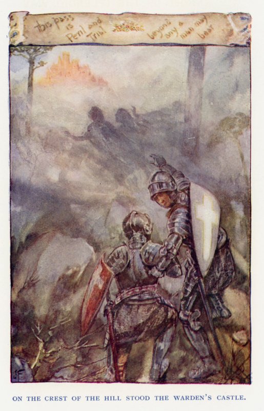 Illustrazione per Sir Knight of the Splendid Way da Joseph (after) Finnemore