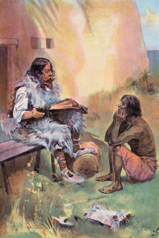 Robinson Crusoe: Insegno a Venerdì da Joseph (after) Finnemore