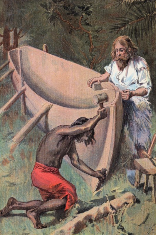 Robinson Crusoe: Costruiamo una grande barca da Joseph (after) Finnemore