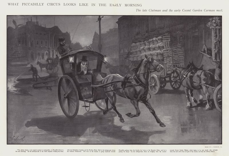 Come appare Piccadilly Circus al mattino presto da Joseph (after) Finnemore