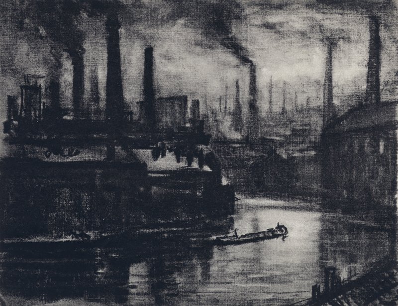 Londra est (litografia) da Joseph (after) Pennell
