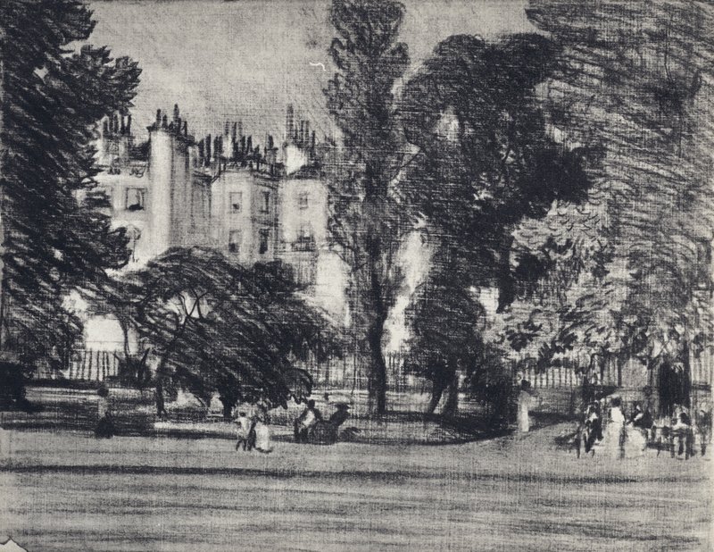 Park Lane, dal parco da Joseph (after) Pennell