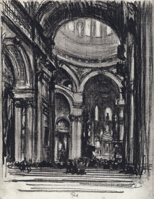 San Paolo, La Navata da Joseph (after) Pennell