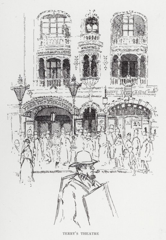 Teatro di Terry (litografia) da Joseph (after) Pennell
