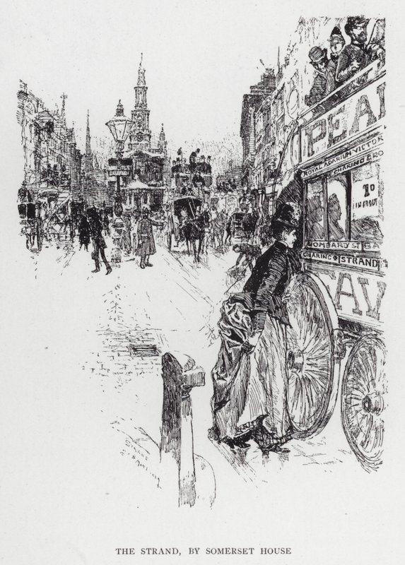 The Strand, vicino a Somerset House da Joseph (after) Pennell