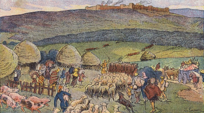 Bibracte, una città in Gallia abitata da fabbri e luogo di rifugio in tempi di pericolo da Joseph Beuzon