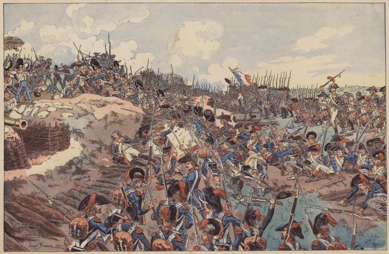 Battaglia di Jemappes, Guerre Rivoluzionarie Francesi, 6 novembre 1792 da Joseph Charles (after) Beuzon