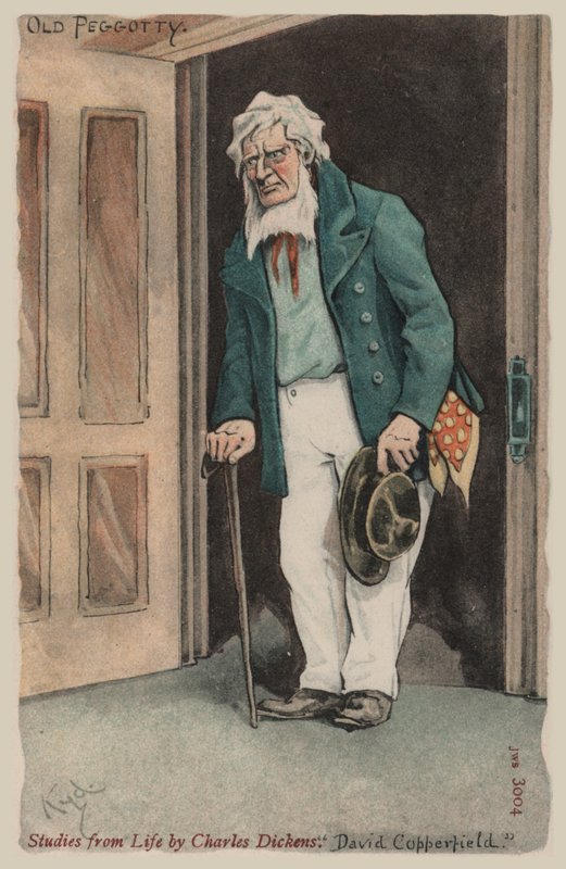 Vecchio Peggotty, David Copperfield da Joseph Clayton  Clarke