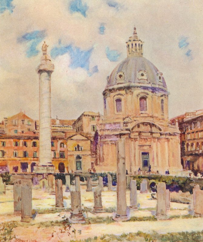 Roma: Il Foro di Traiano da Joseph Felix Bouchor
