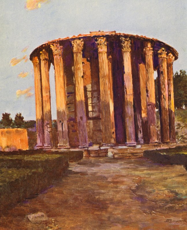 Roma: Il Tempio di Vesta da Joseph Felix Bouchor