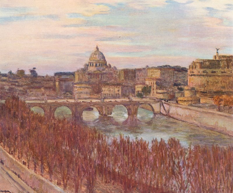 Roma: Vista di Roma dal palazzo Primoli da Joseph Felix Bouchor