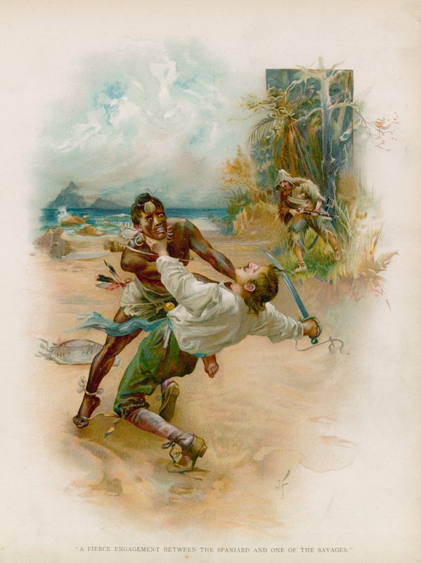 Illustrazione per Robinson Crusoe da Joseph Finnemore
