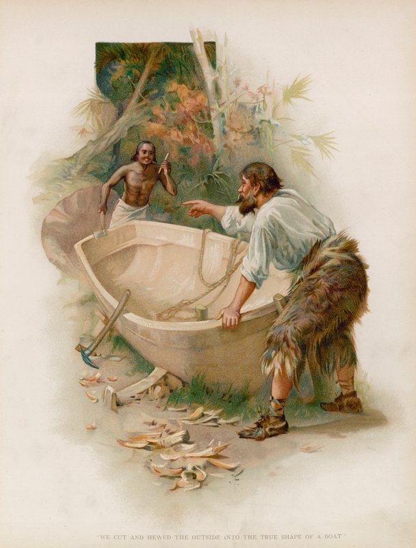 Illustrazione per Robinson Crusoe da Joseph Finnemore