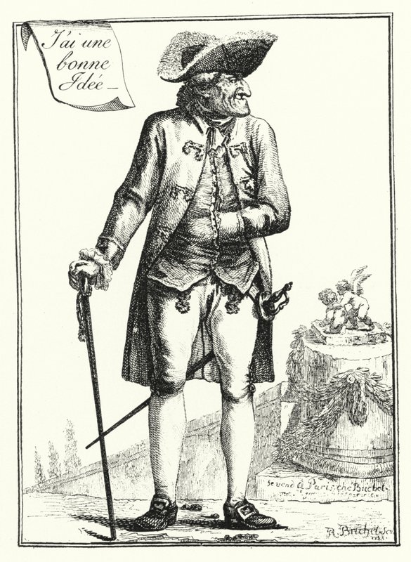 Ho una buona idea (incisione) da Joseph Franz von (after) Goez