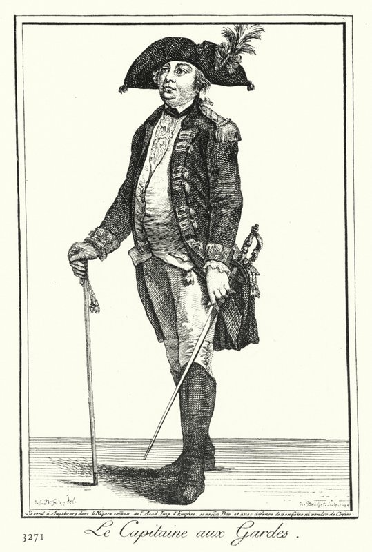 Il Capitano delle Guardie (incisione) da Joseph Franz von (after) Goez