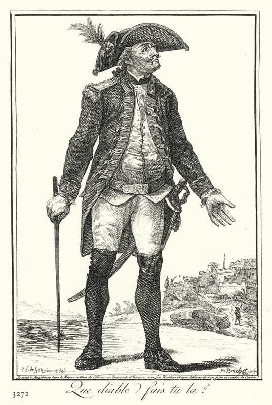 Cosa Diavolo Stai Facendo Lì? (incisione) da Joseph Franz von (after) Goez