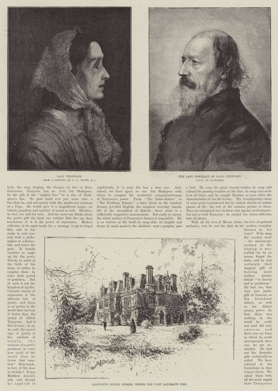 Alfred, Barone Tennyson, Poeta Laureato da Joseph Holland Tringham