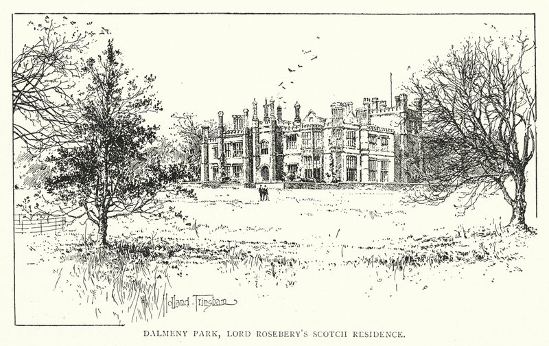 Dalmeny Park, Residenza scozzese di Lord Rosebery da Joseph Holland Tringham
