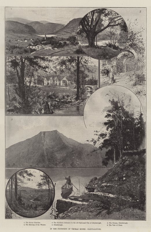 Sulle orme di Thomas Moore, Glendalough da Joseph Holland Tringham