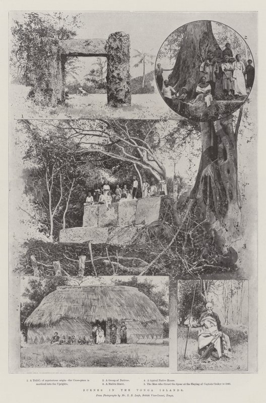 Scene nelle isole Tonga da Joseph Holland Tringham