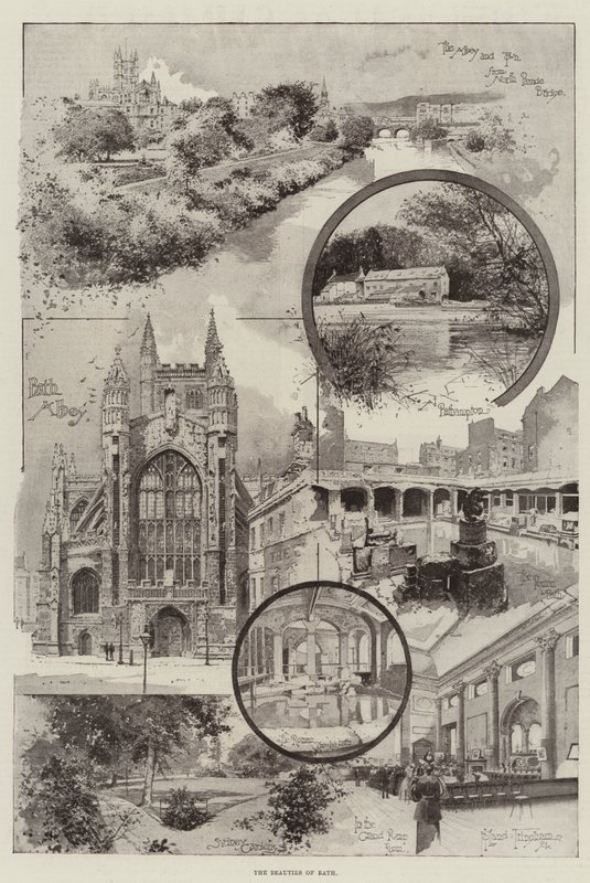 Le bellezze di Bath da Joseph Holland Tringham