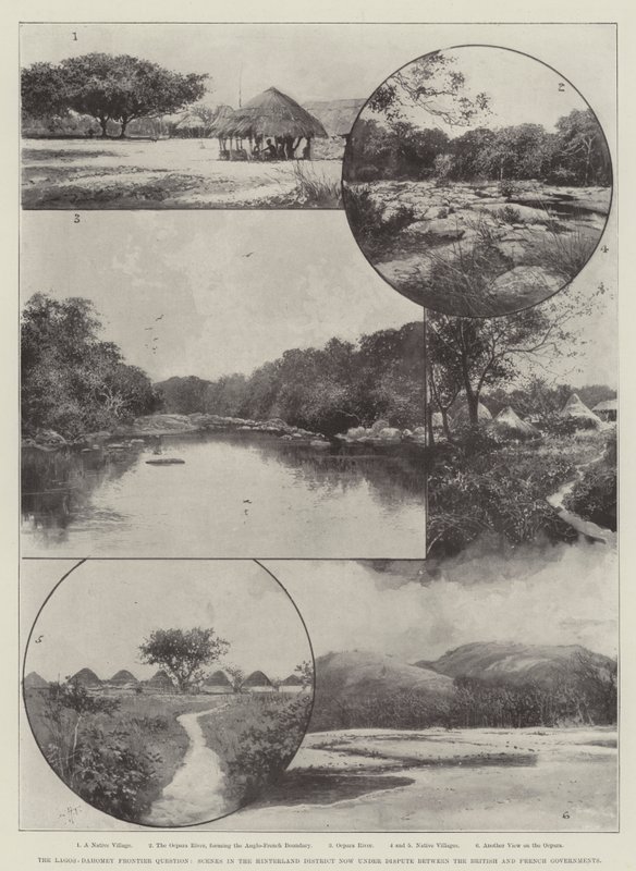 La questione della frontiera Lagos-Dahomey, scene nel distretto dell