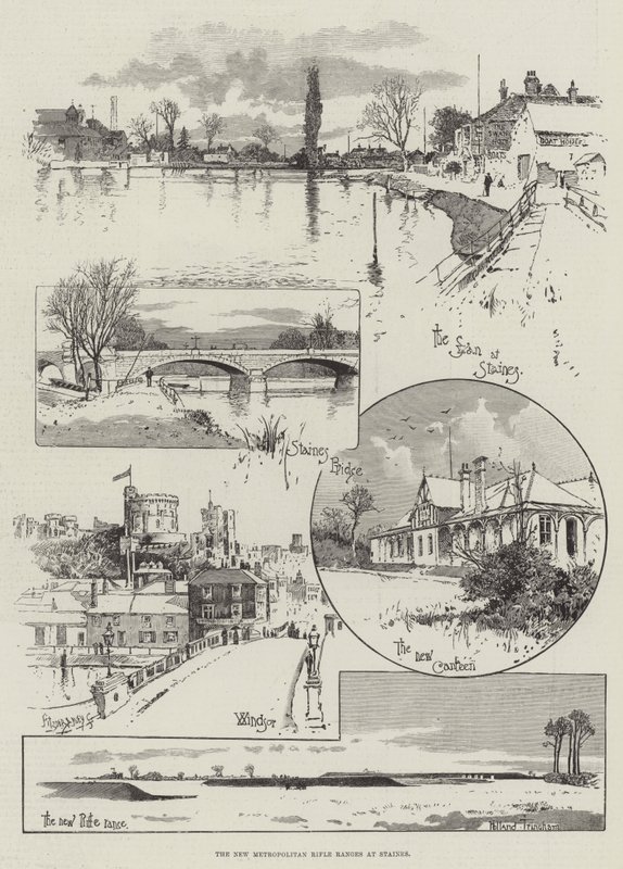 Le nuove gamme di fucili metropolitani a Staines da Joseph Holland Tringham