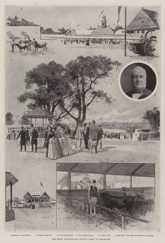 Mostra della Royal Agricultural Society a Maidstone da Joseph Holland Tringham