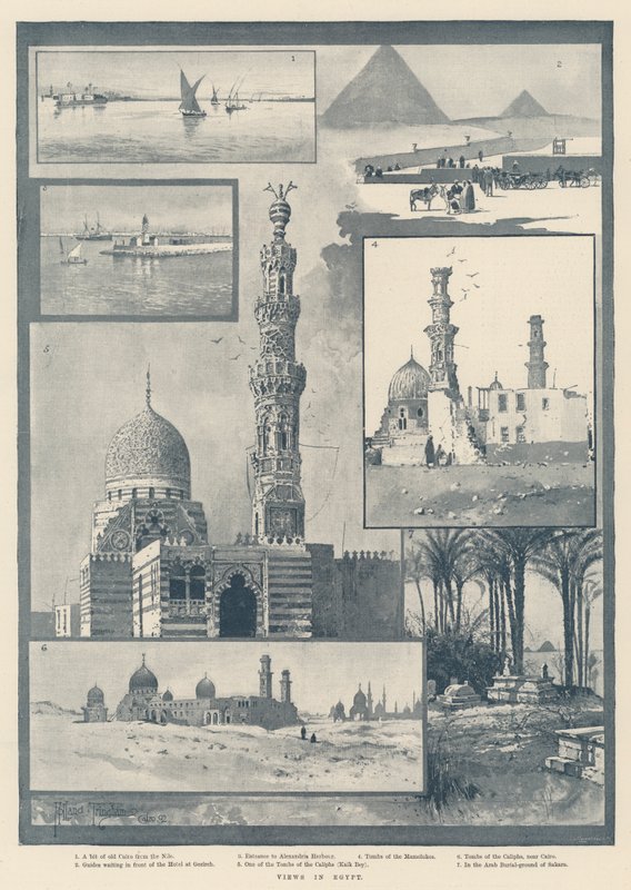 Vedute in Egitto da Joseph Holland Tringham