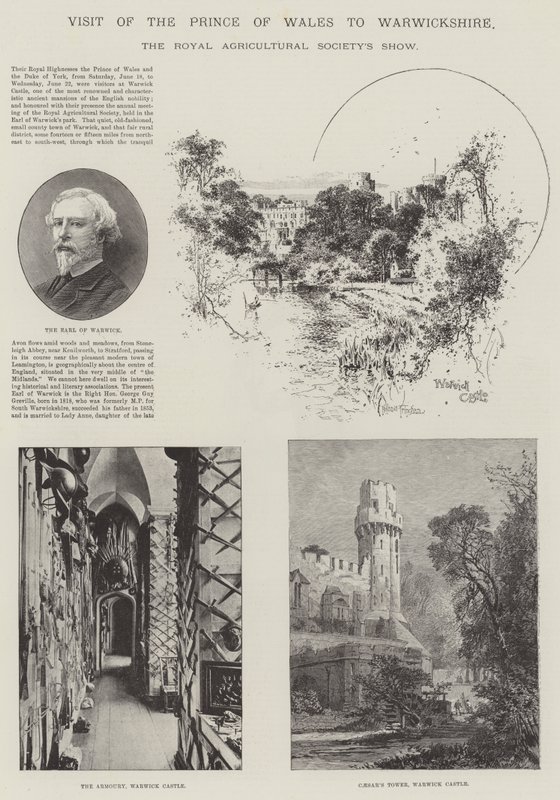 Visita del Principe di Galles nel Warwickshire da Joseph Holland Tringham