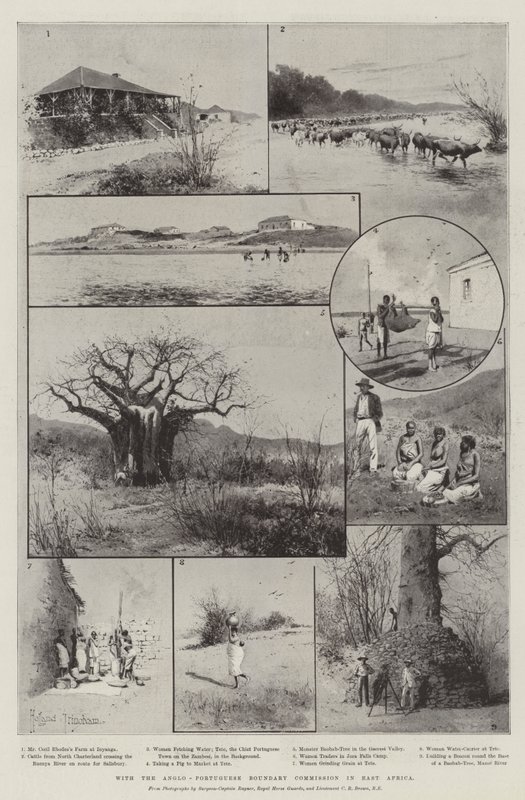 Con la Commissione Anglo-Portoghese di Confine in Africa Orientale da Joseph Holland Tringham
