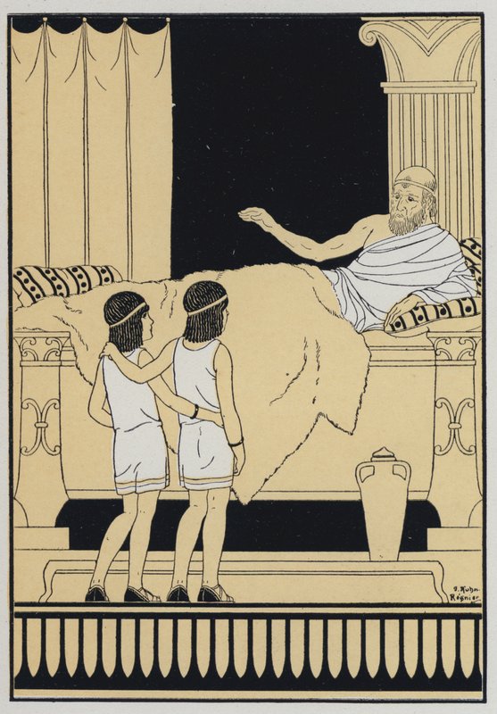Storia del re Proca e dei suoi due figli da Joseph Kuhn Regnier