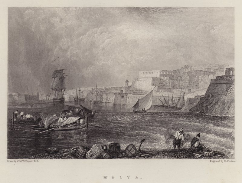 Malta da Joseph Mallord William (after) Turner