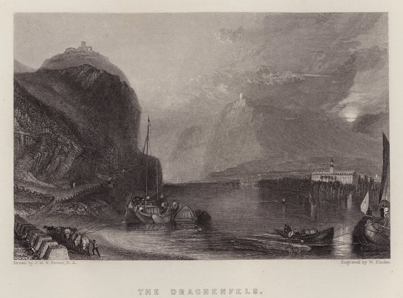 Il Drachenfels da Joseph Mallord William (after) Turner