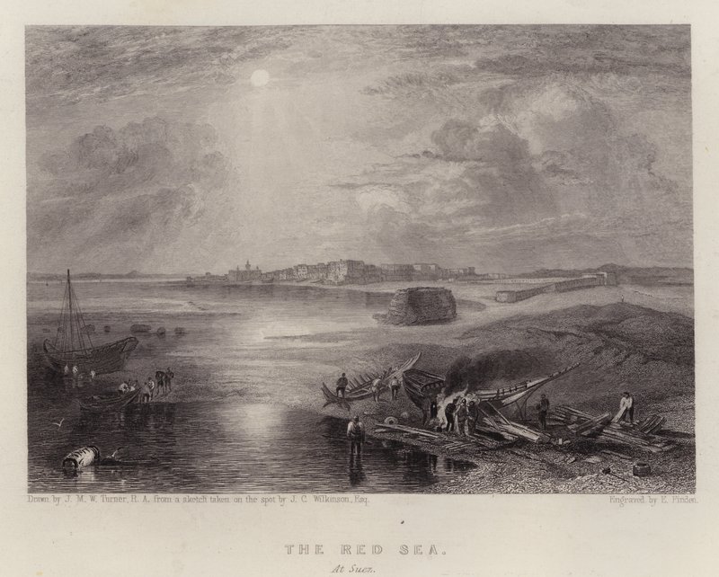 Il Mar Rosso, a Suez da Joseph Mallord William (after) Turner