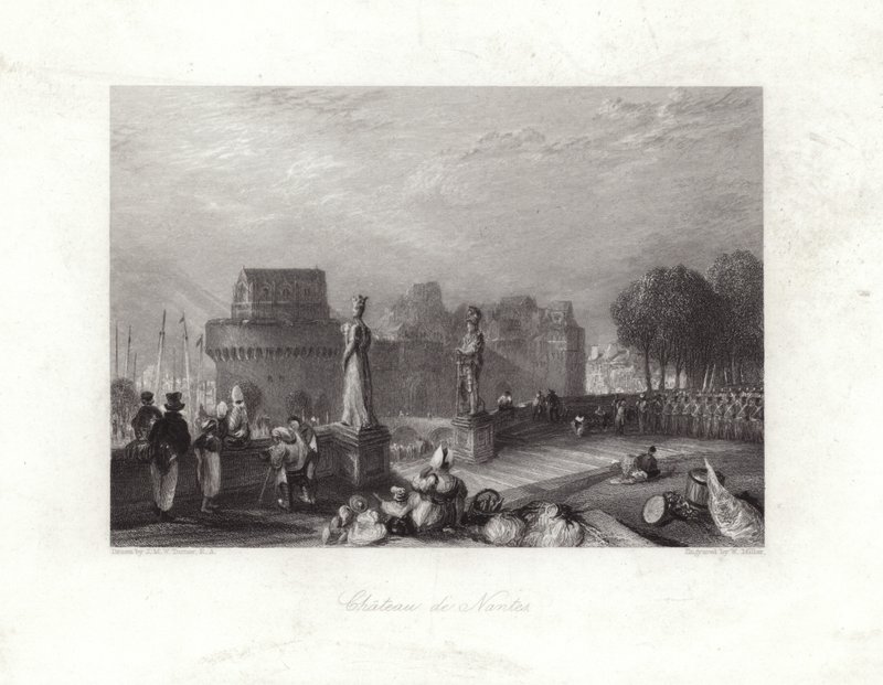 Castello di Nantes da Joseph Mallord William Turner