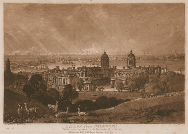 Londra da Greenwich da Joseph Mallord William Turner