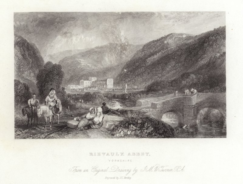 Abbazia di Rievaulx nello Yorkshire da Joseph Mallord William Turner