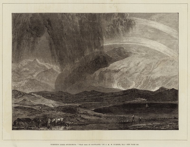 Liber Studiorum di Turner, Torbiera in Scozia da Joseph Mallord William Turner