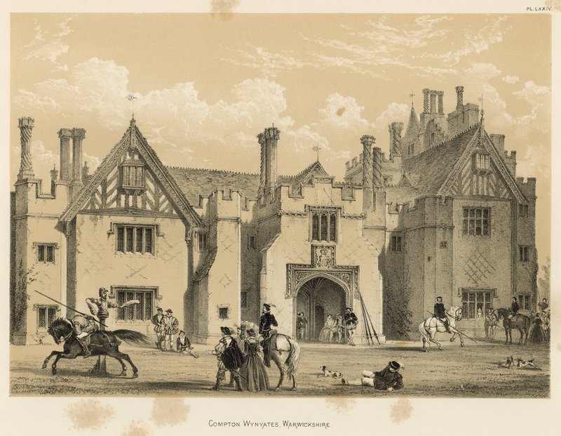 Compton Wynyates, Warwickshire da Joseph Nash