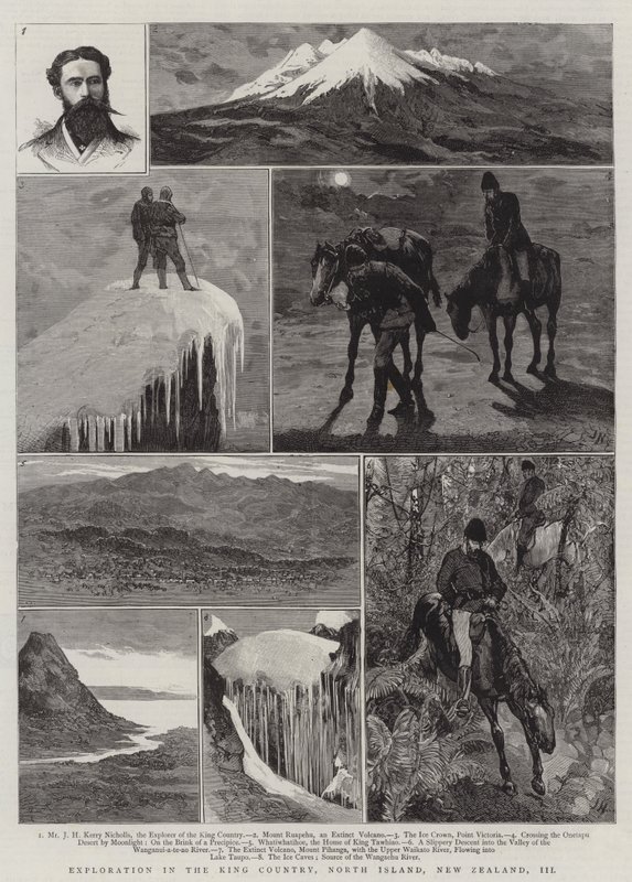 Esplorazione nel King Country, Isola del Nord, Nuova Zelanda, III da Joseph Nash