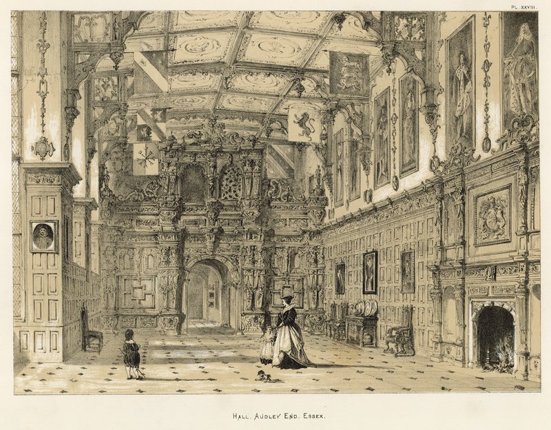 Sala, Audley End, Essex da Joseph Nash