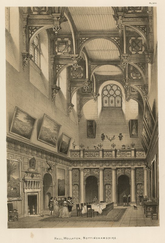Sala, Wollaton, Nottinghamshire da Joseph Nash