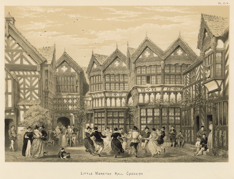 Little Moreton Hall, Cheshire da Joseph Nash