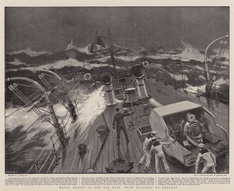 Doveri navali in Estremo Oriente, dalla nave ammiraglia al rimorchiatore da Joseph Nash