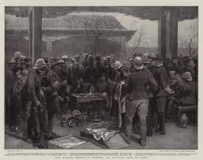 Le truppe alleate a Pechino, un