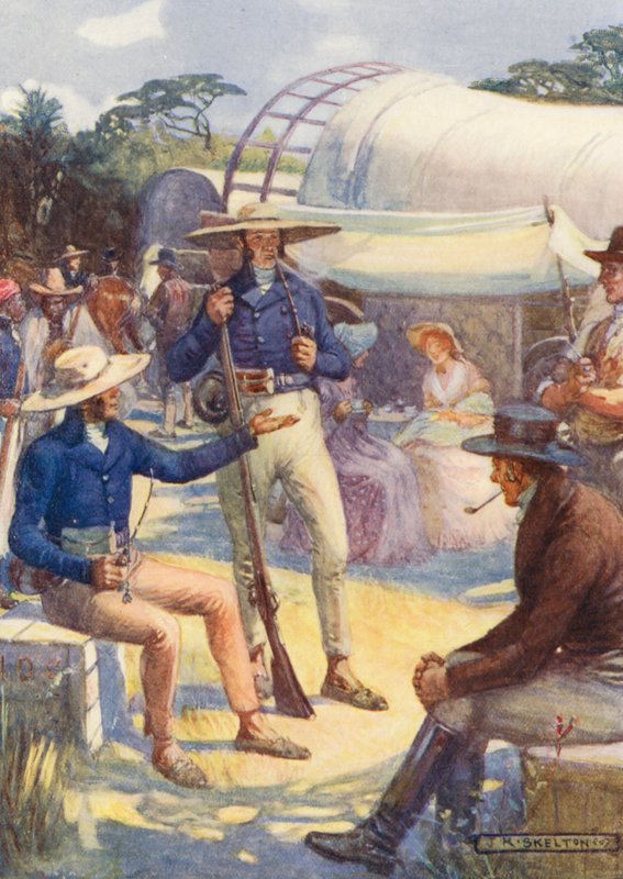 Coloni del 1820 e i loro convogli boeri da Joseph Ratcliffe (after) Skelton