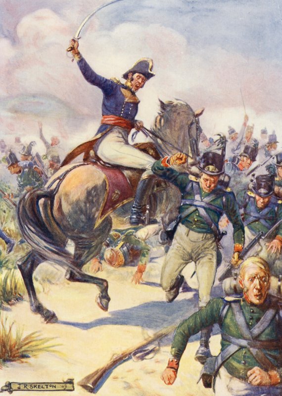 Il generale Janssens alla battaglia di Blaauwberg da Joseph Ratcliffe (after) Skelton